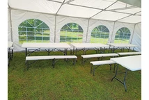 Mesa de catering plegable Garden Point 180 cms