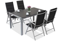 Conjunto de jardín Verona  de aluminio polywood para 4 personas Garden Point