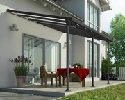 Cubierta de terraza Feria Palram 4 x 4,25 m gris