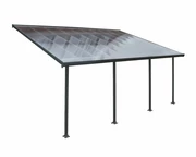 Cubierta de terraza Feria Palram 4 x 6,06 m gris