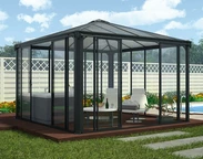 Exclusiva altana de aluminio Ledro Palram - Canopia 3,6 x 3,6 m