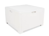 Mesa Storage blanca con caja para cojines en technorattan Bica