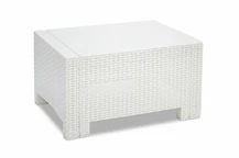 Mesa de poliratán blanco Colorado Bica