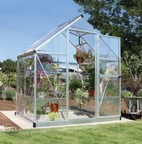 Pequeño invernadero de policarbonato Harmony Silver 1,85 x 1,26 m Palram - Canopia