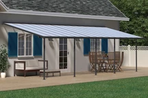 Sierra Palram pérgola de aluminio 3 x 9,15 m gris