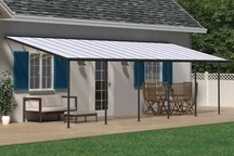 Sierra Palram pérgola de aluminio 3 x 9,71 m gris