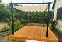 Pérgola metálica para el jardín de Barbados Garden Point - disposición del cliente