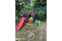 Parque infantil con tobogán y columpio, super tobogán Baloo