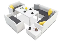 Conjunto Technorattan con rincón Comida 9 antracita Bica