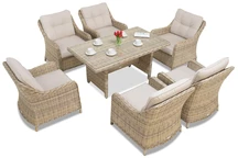 Conjunto Toledo Premium en technorattan Garden Point beige