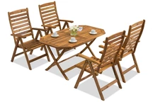 Conjunto de jardín de madera Laos/Bombaj 4 Garden Point