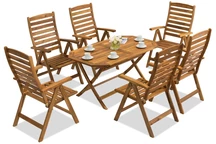 Conjunto de jardín de madera Laos/Bombaj 6 Garden Point