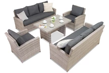 Conjunto de muebles de jardín Parma Apetito 8 grande gris Garden Point