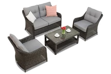 Conjunto de muebles de jardín Toledo Coffee 4 antracita Garden Point