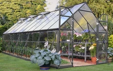 Invernadero gris de policarbonato Balance Grey 2,44 x 6,07 m Palram - Canopia