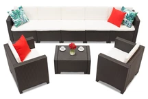 Juego Colorado Coffee Max 7 mimbre técnico marrón Bica