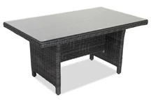 Mesa de ratán artificial Toledo antracita Garden Point 