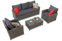 Muebles Parma Coffee 5 en technorattan Garden Point antracita
