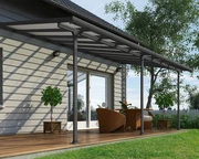 Pérgola de policarbonato Feria Palram 3 x 6,1 m gris