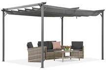 Pérgola de terraza antracita La Palma 3x4 Garden Point
