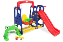 Parque infantil con tobogán y columpio, super tobogán Baloo