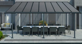 Toldo de terraza de aluminio Sierra Palram - Canopia 3 x 5,46 antracita Heat Block