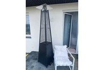 Sombrilla estufade jardín a gas pirámide Saturno antracita Garden Point