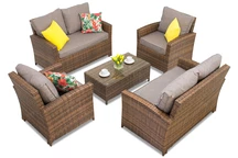 Conjunto de muebles de jardín Parma Coffee 6 bronce Garden Point