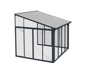 Jardines de invierno Veranda Sanremo Palram - Canopia 3 x 3 m gris