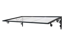 Marquesinas para puertas de policarbonato Venus 1,35 m Palram - Canopia antracita