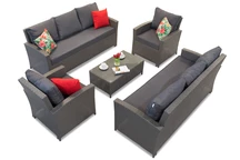 Muebles Parma Coffee 8 en technorattan Garden Point antracita