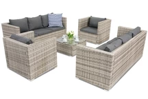  Muebles de jardín Roma Coffee 8 en technorattan Garden Point gris