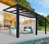 Pérgola de aluminio Stockholm Palram 3,4 x 5,9 m gris