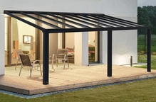 Pérgola de aluminio Stockholm Palram 3,4 x 6,6 m gris