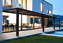 Pérgola de aluminio Stockholm Palram 3,4 x 9,5 m gris