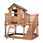 Casita de madera sobre plataforma para niños Scenic de cedro