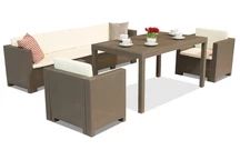 Conjunto Technorattan Colorado Apetito Max 6 cappuccino Bica