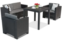 Conjunto de muebles de Technorattan Colorado Dallas Apetito 4 antracita Bica