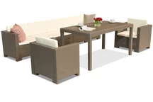 Juego Colorado Apetito Max 7 capuchino Bica techno rattan