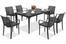 Juego de comedor para el jardín Oslo/Sophie 6 antracita Bica