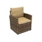 Muebles de jardín Monaco Coffee 4 + 2 pufs Garden Point marrón