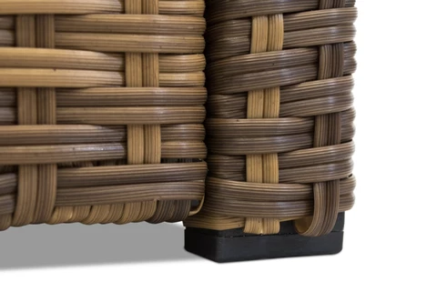 Muebles de jardín Monaco Coffee 4 + 2 pufs Garden Point marrón