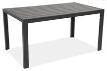 Mesa de jardín de aluminio-polywood Verona Garden Point negro