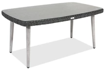 Mesa de ratán artificial para terraza Bilbao Garden Point antracita