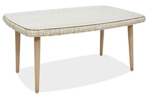 Mesa de ratán artificial para terraza Bilbao Garden Point arena