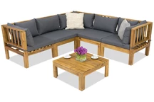 Mobiliario de jardín Brunei Corner 5 Garden Point acacia