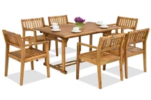 Mobiliario de jardín de madera Birmania/Timor 6 Garden Point