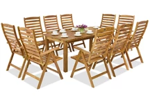 Mobiliario de jardín de madera Jakarta/Bombay 10 Garden Point