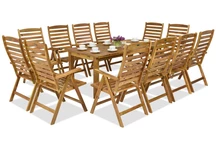 Mobiliario de jardín de madera Jakarta/Bombay 12 Garden Point