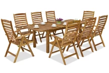 Mobiliario de jardín de madera Jakarta/Bombay 8 Garden Point